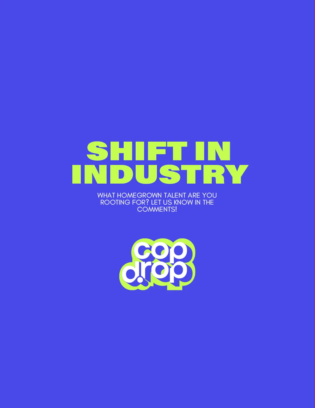 Shift in industry.