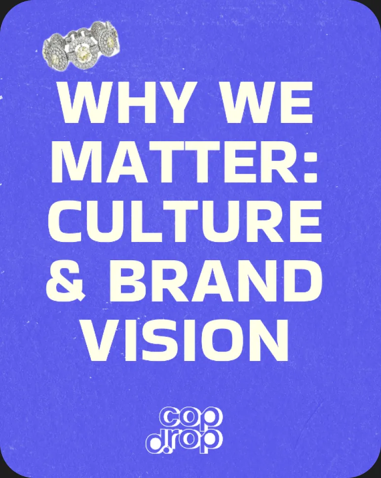 Carousel post: Why we matter, culture and brand vision.