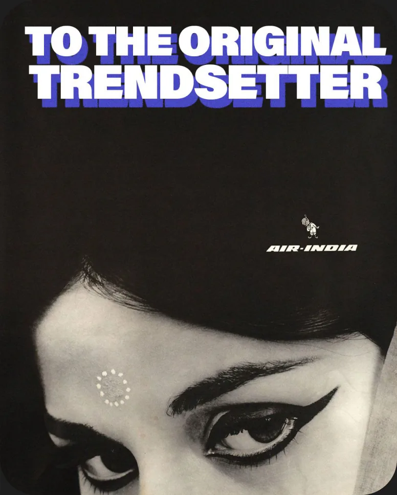 Post: To the original trendsetter, a black and white portrait with winged eyeliner.