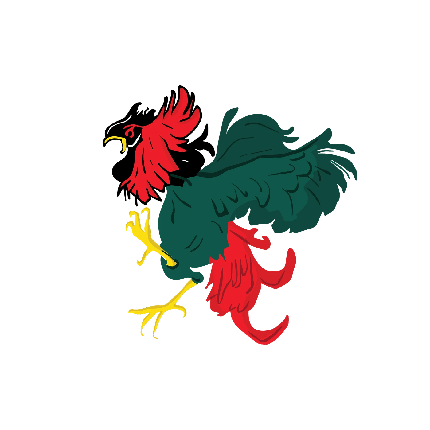 The Nati Republic circle badge: the rooster, Estd 2025, Bengaluru India.